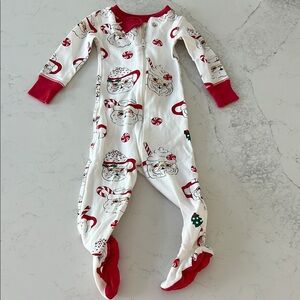 TBBC Festive Kids One Piece Pajamas - Red and White